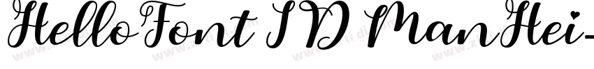 HelloFont ID ManHei字体转换 HelloFont ID ManHei字体转换